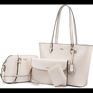 Handbags for Women Shoulder Bags Tote Satchel Hobo 3pcs Purse Set